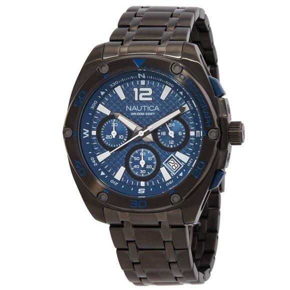 FX04546B NWT Nautica Fashion Men's Quartz Steel Authentic Watch - Picture 1 of 3